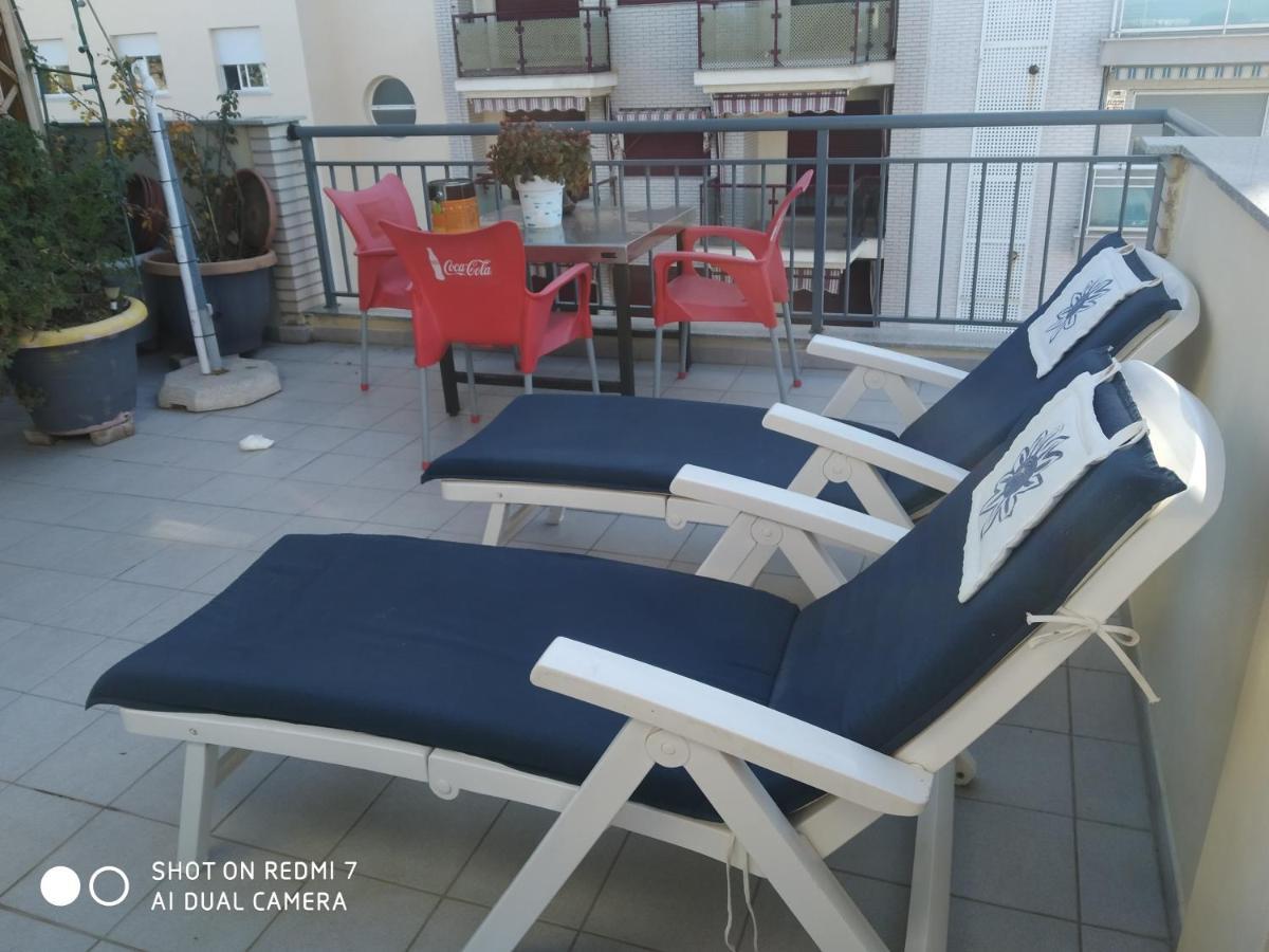 Habitacion Familiar En Un Atico Con Gran Terraza Y,Cocina ,En La Playa Burriana Exteriör bild