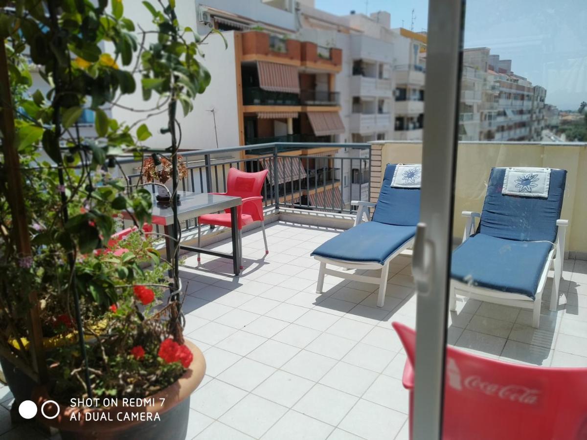 Habitacion Familiar En Un Atico Con Gran Terraza Y,Cocina ,En La Playa Burriana Exteriör bild